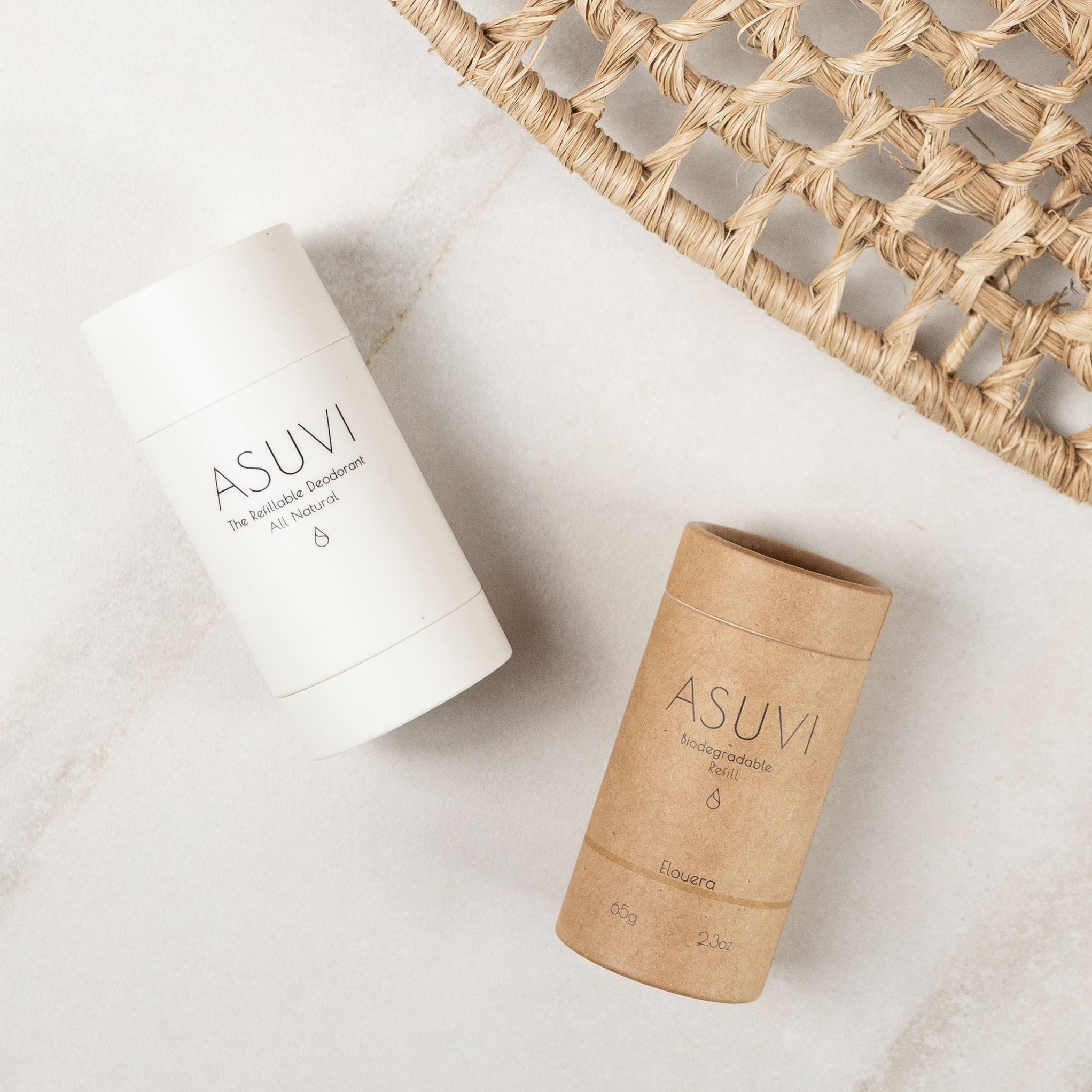 Asuvi Natural Deodorant & Refill - Elouera