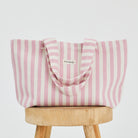 Patara Life Woven Linen Tote - Light Pink