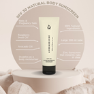 SPF 30 natural body sunscreen