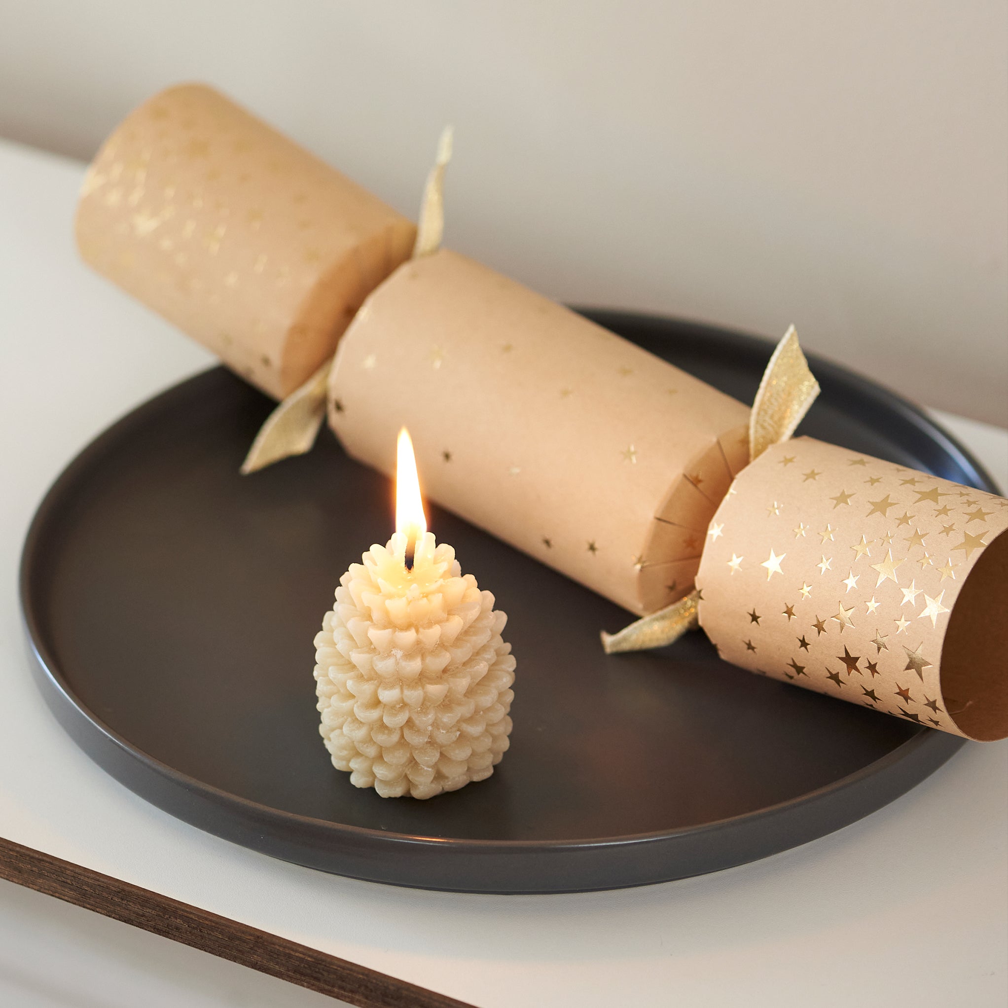 Beeswax Pine Cone Candle