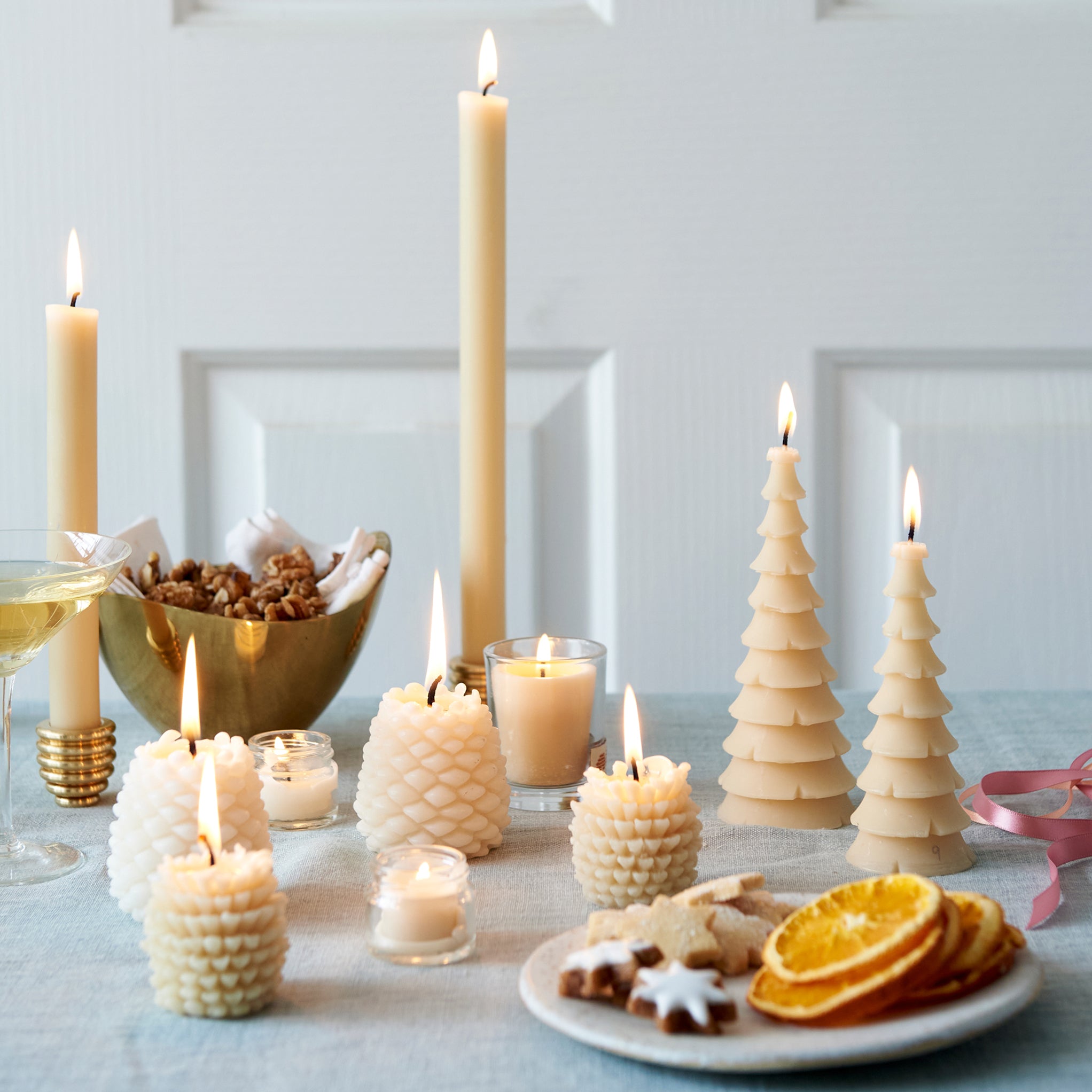 Beeswax Pine Cone Candle